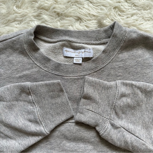 Spiritual Gangster Sweatshirt Canyon Crewneck Pullover Cropped Heather Gray S - Picture 6 of 12